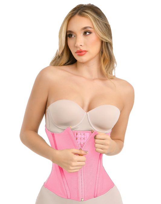 Extreme Compression Waist Corset For Women Cincher with Hooks and Zipper