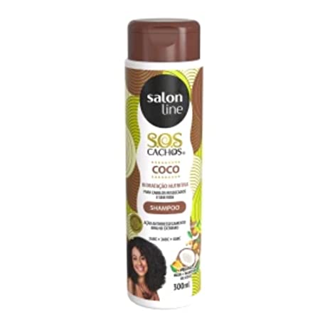 Linha Tratamento (SOS Cachos) Salon Line - Shampoo Coco 300 Ml - (Salon Line Treatment (SOS Curls) Collection - Coconut Shampoo 10.14 Fl Oz) - BCURVED
