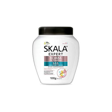 Skala Expert Bomba de Vitaminas, SOS Fortalecimento dos Fios, Bomba de Vitaminas, Brazilian Hair Treatment 35.2Oz. - BCURVED