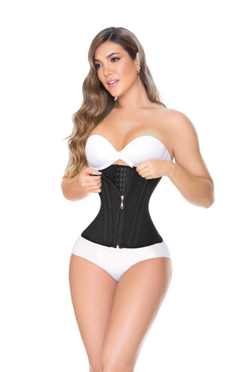 Waist Ultra Band Ann Michell Maximum Compression Belly Cincher Ref 1006 Black and Nude