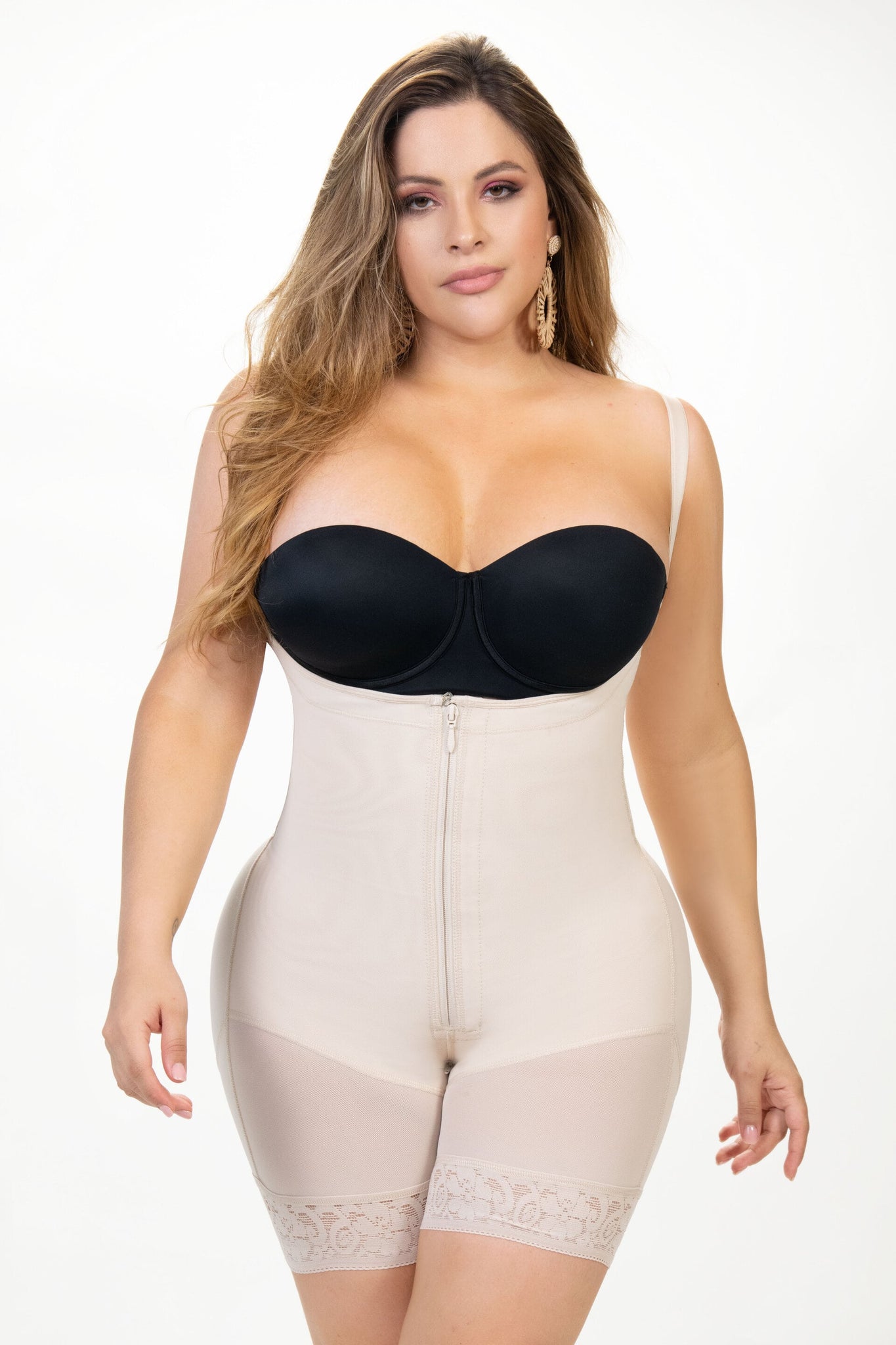  FeelinGirl Body Shaper For Women Tummy Control Shapewear  Side Zipper Open Bust Fajas For Ladies Daily Life