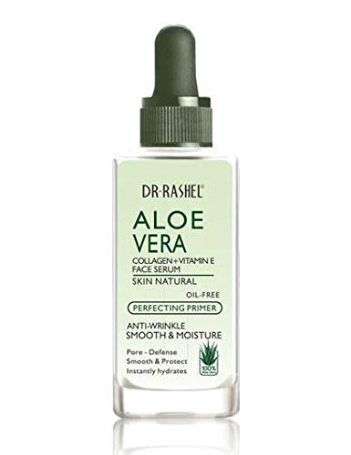 Dr Rashel Aloe Vera Collagen + Vitamin E Face Serum | Anti - Wrinkle, Instantly Smooth Hydrates & Moisture Skin, Size 1.69 oz - BCURVED