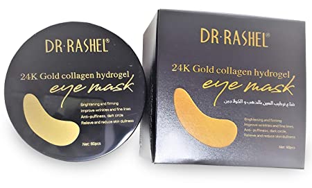Dr Rashel 24k Gold Collagen Hydrogel Eye Mask | Improve Wrinkles , Anti Puffiness , And Dark Circle | 60 Pcs of Gold Eye Mask - BCURVED