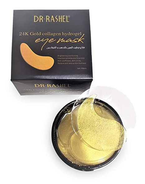 Dr Rashel 24k Gold Collagen Hydrogel Eye Mask | Improve Wrinkles , Anti Puffiness , And Dark Circle | 60 Pcs of Gold Eye Mask - BCURVED
