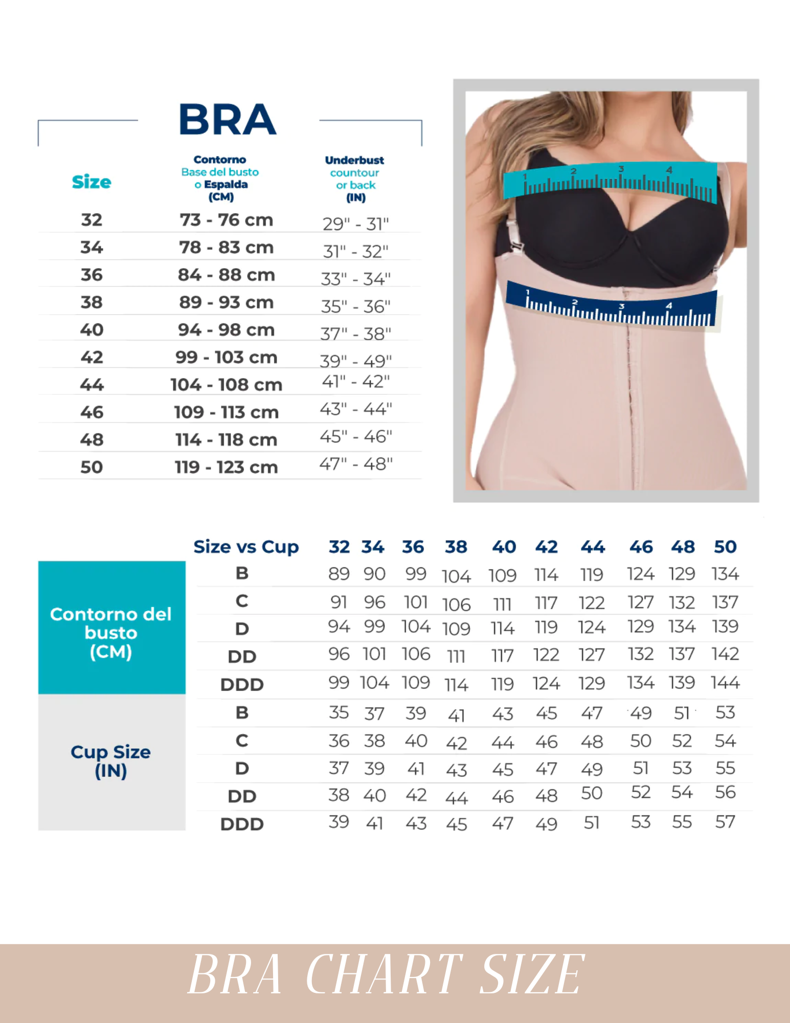 BRA 8532 Extra Firm High Compression Full Cup Push Up Bra | Powernet