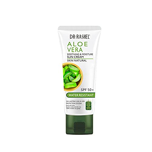 Dr Rashel Aloe Vera Soothing & Moisture Sun Cream Water Resistant 60 G SPF 50+ - BCURVED