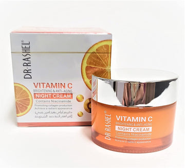 Dr Rashel Vitamin C Face Night Cream With Niacinamide and Collagen | Moisturizer | Anti-Aging | Lift & Firming Skin size 1.76 oz - BCURVED