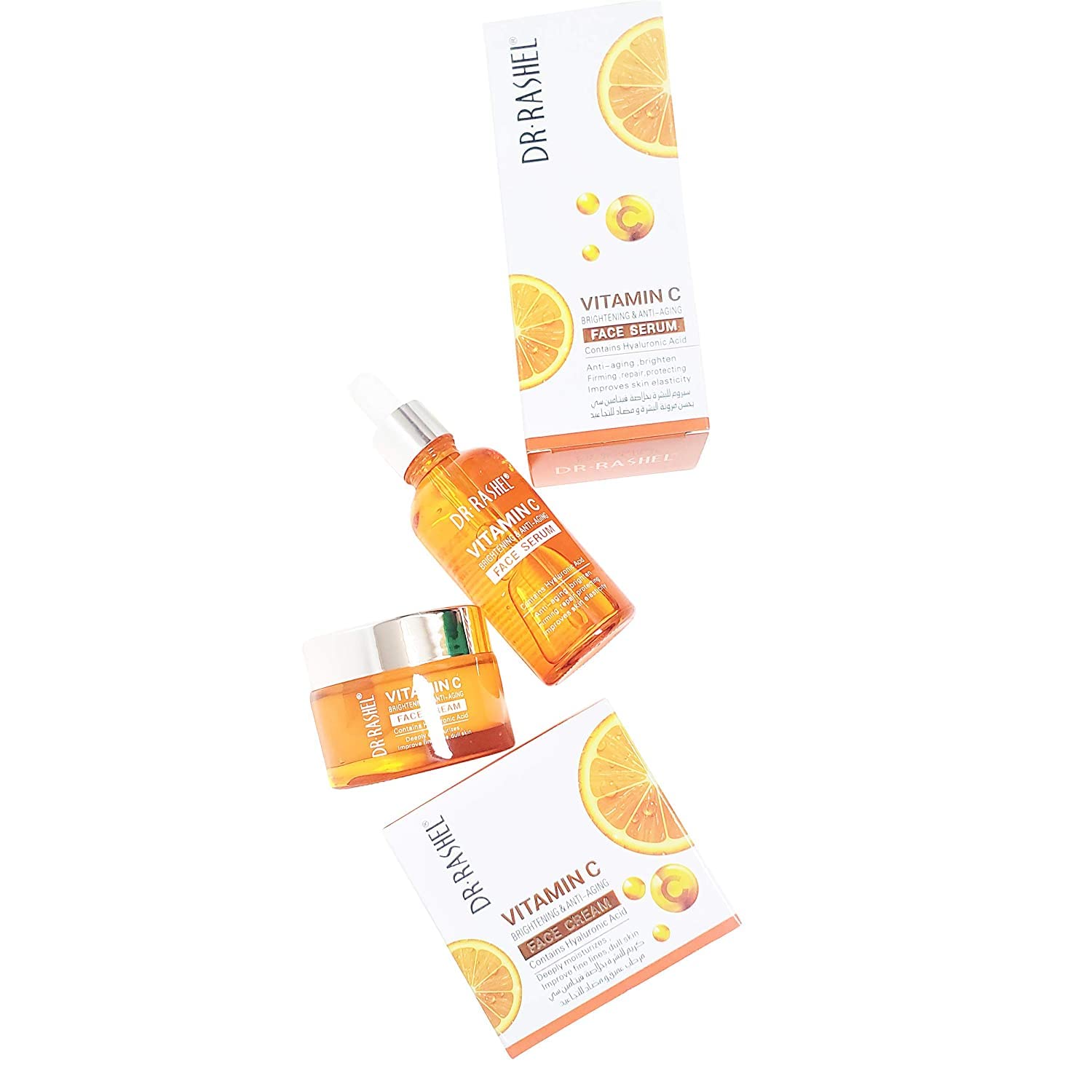 Facial Serum Vitamin C Variety Pack with Hyaluronic Acid, Anti Aging and Collagen Essence - BCURVED
