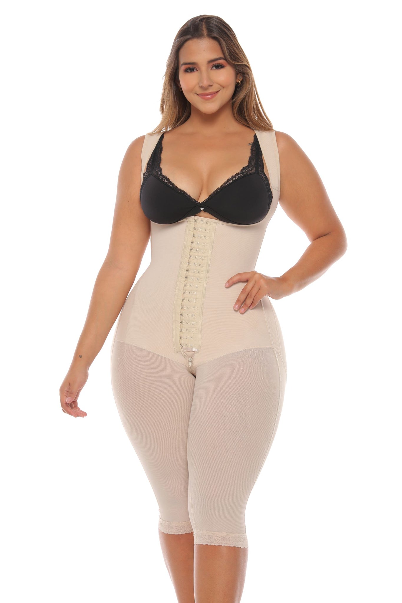 Hourglass Butt Lifter Shapewear BBL Knee Length Tummy Control V-Drive 7083 Bcurved - BCURVED