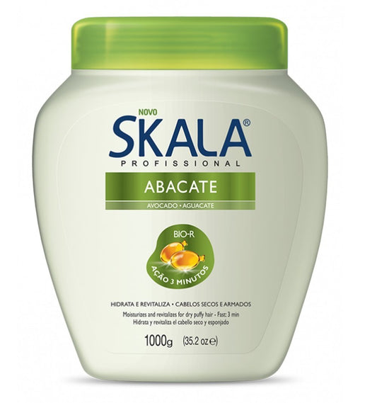 Skala Brazilian Hair Treatment Cream Avocado 35oz | Creme de Tratamento Abacate 1kg - BCURVED
